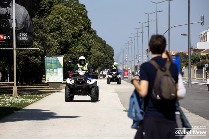 Empty beach's along the coast of the city of Porto during sunny Saturday.