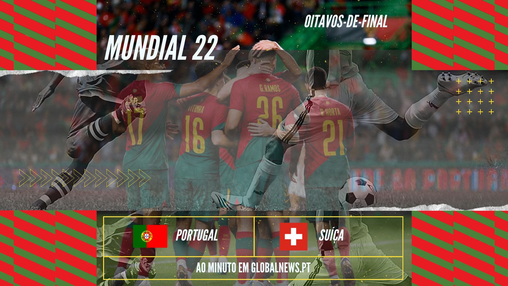 Ao vivo Mundial '22» Portugal x Suíça Global News Portugal