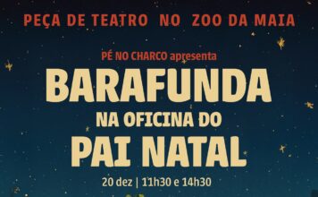 Teatro infantil leva magia natalícia ao Zoo da Maia com “Barafunda na Oficina do Pai Natal”