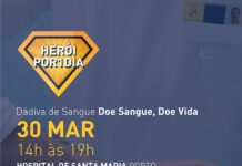 Hospital de Santa Maria, no Porto promove ação de dádiva de sangue “Herói Por Um Dia” a 30 de março