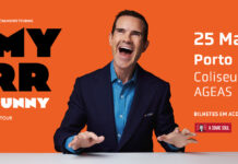 Jimmy Carr regressa a Portugal em março de 2027 para dois espetáculos nos Coliseus