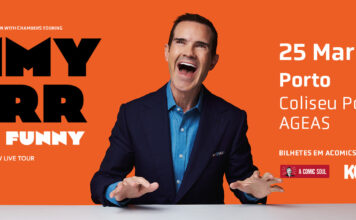 Jimmy Carr regressa a Portugal em março de 2027 para dois espetáculos nos Coliseus